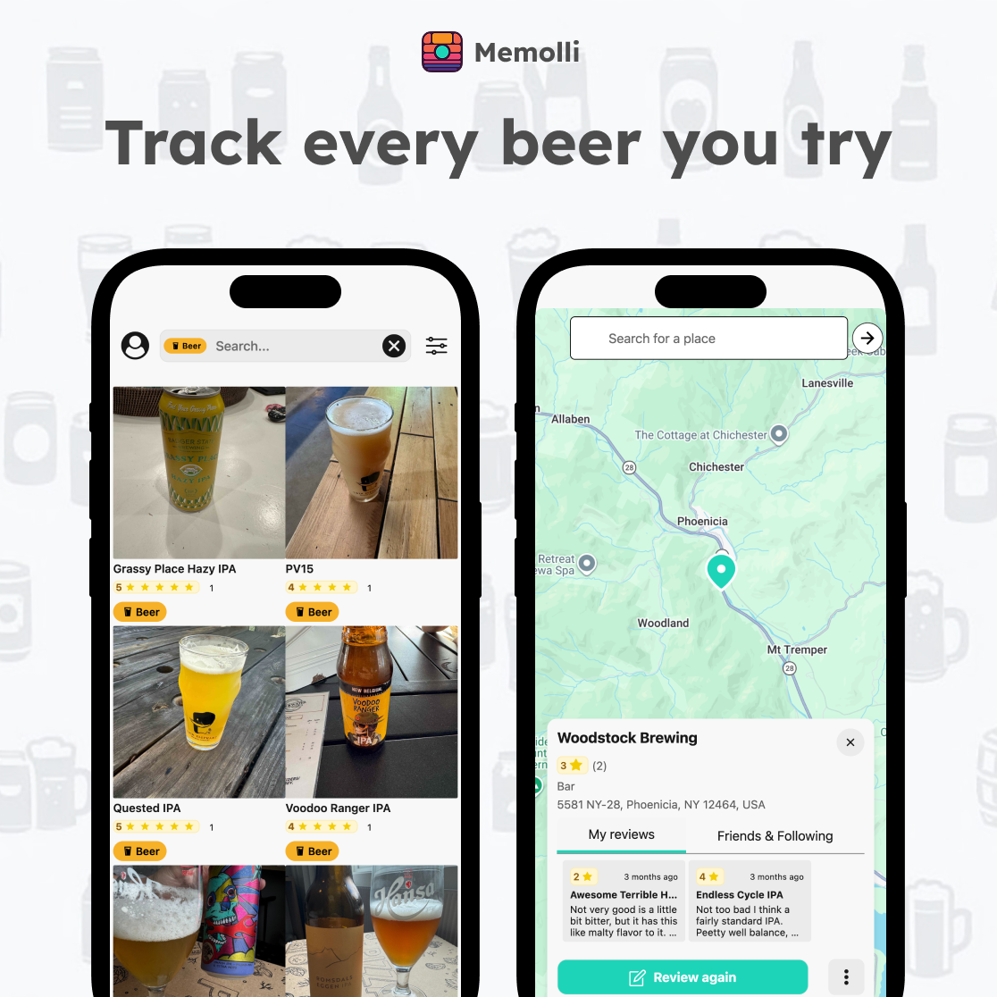 Memolli: The ultimate app for beer lovers to track and review beers